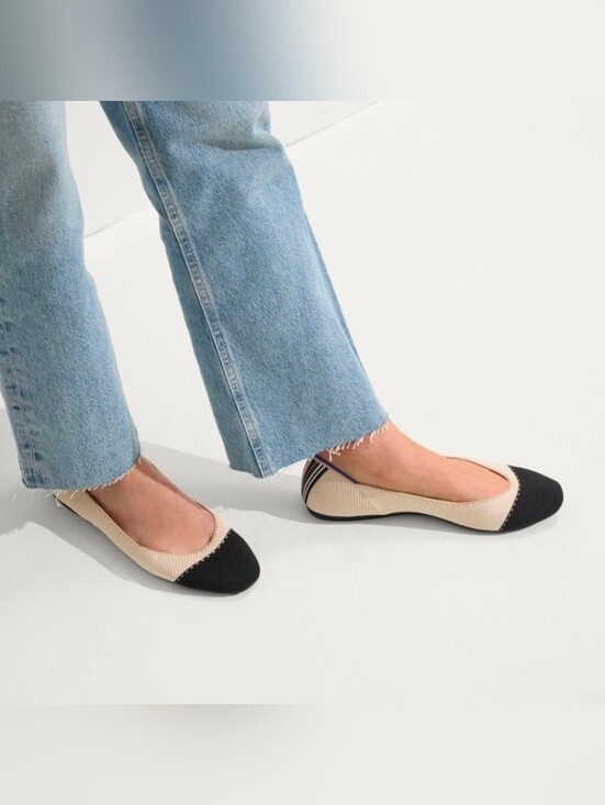 Rothy's Shoes - Rothy's The Square Tuxedo Flat